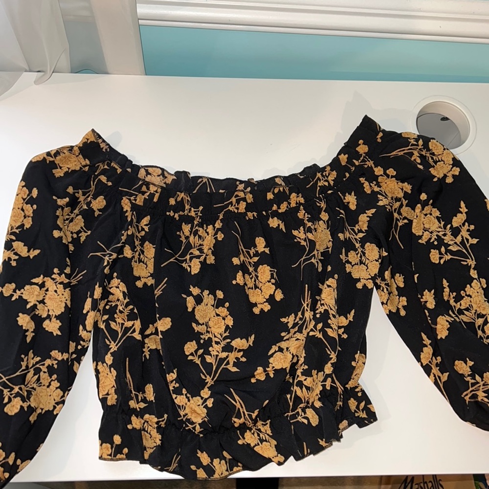 Floral OTS Blouse